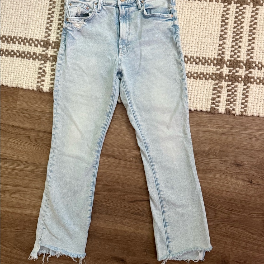 MOTHER Light Blue Flare Jeans